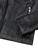 MUCENT LEUEL DOUBLE ZIP DIAGONAL LEATHER JACKET Leuel Double Zip Diagonal Leather Jacket