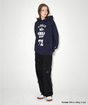 Mahagrid    SKETCH COLLEGE HOODIE [NAVY]