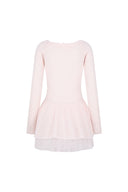 ILLIGO Off-shoulder Cancan Dress Pink