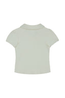 ILLIGO Dot Pintuck Collared Tee Ivory