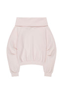 ILLIGO Pure Bow Off-Shoulder Man-to-Man Pink