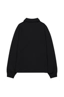 ILLIGO Open collar long sleeve black