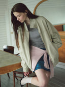 rolarola | Cotton Blouson Jacket Beige