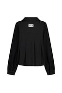 ILLIGO Ribbon pleated blouse black