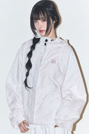 ILLIGO Oblique Frill Hooded Jacket Flower