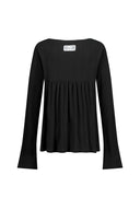 ILLIGO Flare shirring long sleeve black