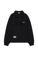 ILLIGO Open collar long sleeve black