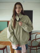 rolarola | Cotton Blouson Jacket Beige