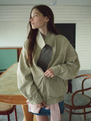 rolarola | Cotton Blouson Jacket Beige