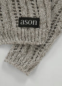 ASON  PALE NET CARDIGAN / BEIGE