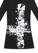 MUCENT ROBIT CROSS ARTWORK SLIM OPS Robit Cross Artwork Slim Dress