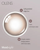 Olens Mood Night Mood Brown 1 Month (2pcs)