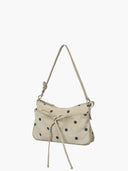 marge sherwood RIBBON POCHETTE_blond wood printed suede