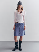 rolarola  |HALTER LAYERED LONG SLEEVE I/PINK