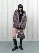 as”on  BONITA MINI BAG / SUEDE CHARCOAL