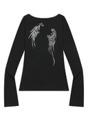 MUCENT ETHER ANGEL WINGS LONG SLEEVE T (2 COLORS)