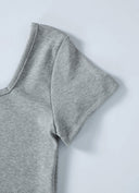 ASON  SQUARE LINE TEE / GRAY