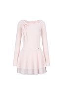 ILLIGO Off-shoulder Cancan Dress Pink