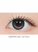 LensMe GlimEdge Bold Grey 1Month（2pcs）