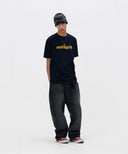 Mahagrid     BASIC LOGO TEE[NAVY]