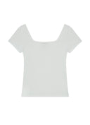 ASON  SQUARE LINE TEE / WHITE