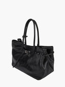Marqe Sherwood 【Jang Won‑young Inspired】GRANDMA USED BAG LARGE_black pull-up