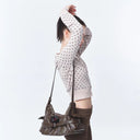 SAMO ONDOH  belt mondo bag M veg cocoa