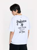 MLB Basic Street Back Letter Oversized Short Sleeve T-shirt New York Yankees