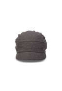 OPEN YY  LINEN TIE-UP HAT, CHARCOAL