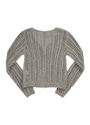 ASON  PALE NET CARDIGAN / BEIGE