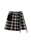 OPEN YY FRINGED WRAP SKIRT, MULTI