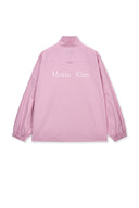 Matin Kim BACK LOGO HIGH NECK JUMPER IN PINK