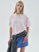 MardiMercredi   SLUB COTTON TSHIRT FLOWERMARDI_LIGHTPINK WHITE