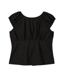 Bitter Cells | Ivy Puff Cap Blouse-Black