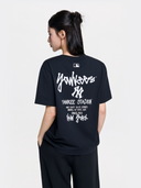 MLB Basic Street Back Letter Oversized Short Sleeve T-shirt New York Yankees