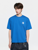 MLB Basic Street Back Letter Oversized Short Sleeve T-shirt New York Yankees