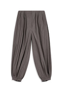 OPEN YY   OVER GATHERED PANTS, CHARCOAL