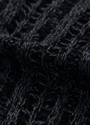 ASON  PALE NET CARDIGAN / BLACK
