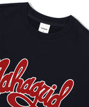 Mahagrid  CURVED LOGO SWEATSHIRT[NAVY]
