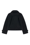 ILLIGO Bow button short coat black