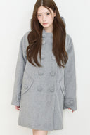 ILLIGO Cozy Hoodie Button Coat Gray
