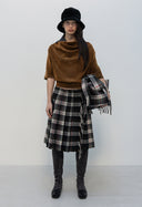 OPEN YY FRINGED WRAP SKIRT, MULTI