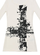 MUCENT ROBIT CROSS ARTWORK SLIM OPS Robit Cross Artwork Slim Dress