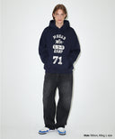 Mahagrid    SKETCH COLLEGE HOODIE [NAVY]
