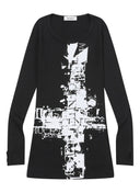MUCENT ROBIT CROSS ARTWORK SLIM OPS Robit Cross Artwork Slim Dress