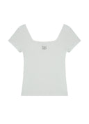ASON  SQUARE LINE TEE / WHITE