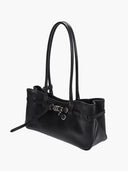 marge sherwood GRANDMA USED SHOULDER BAG_black pull-up