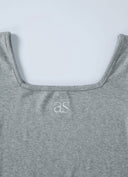 ASON  SQUARE LINE TEE / GRAY