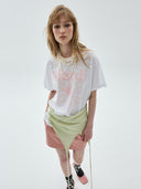 MardiMercredi   SLUB COTTON TSHIRT FLOWERMARDI_WHITE PALEPINK