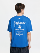 MLB Basic Street Back Letter Oversized Short Sleeve T-shirt New York Yankees